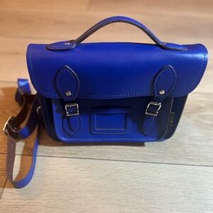 Yoshi Blue‎ Leather Satchel Bag